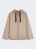 Padded, hooded jacket in water-repellent canvas