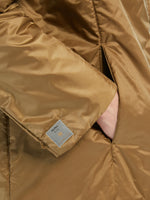 Padded, hooded jacket in water-repellent canvas