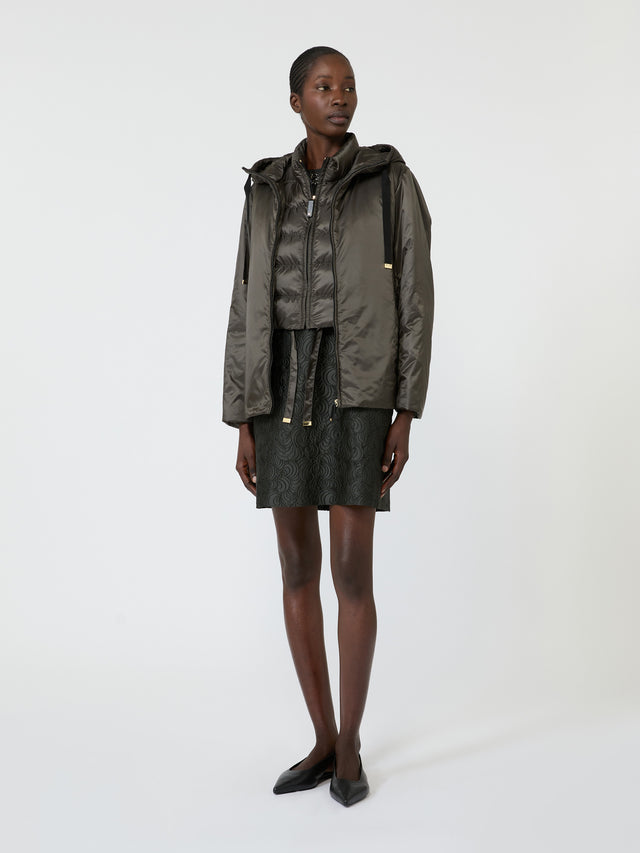 max mara padded water-repellent hooded jacket for women