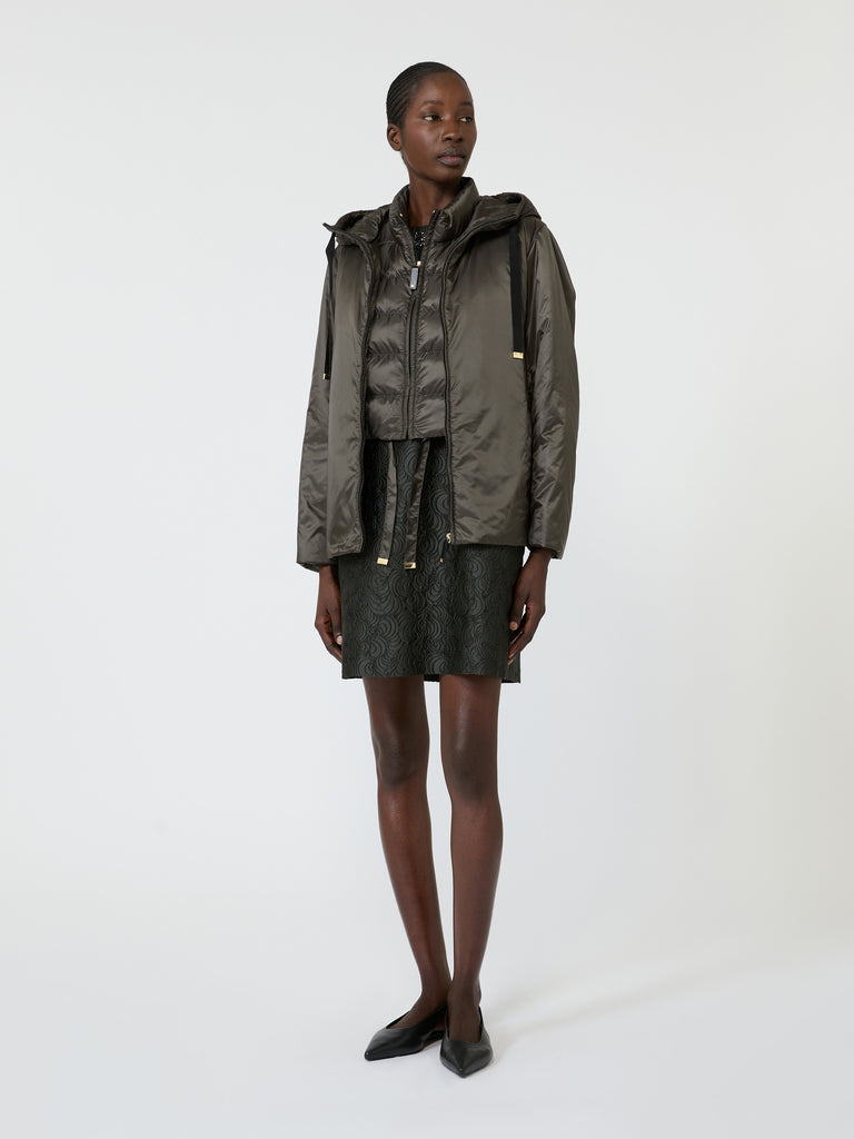 max mara padded water-repellent hooded jacket