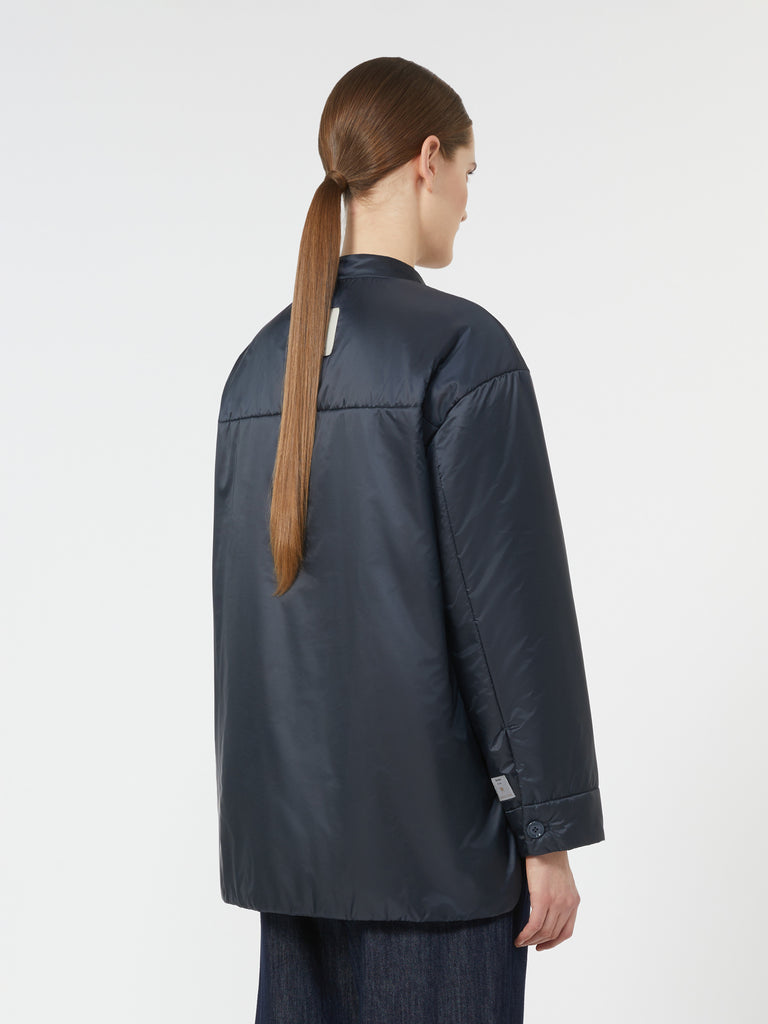 Padded shirt jacket in water-repellent canvas