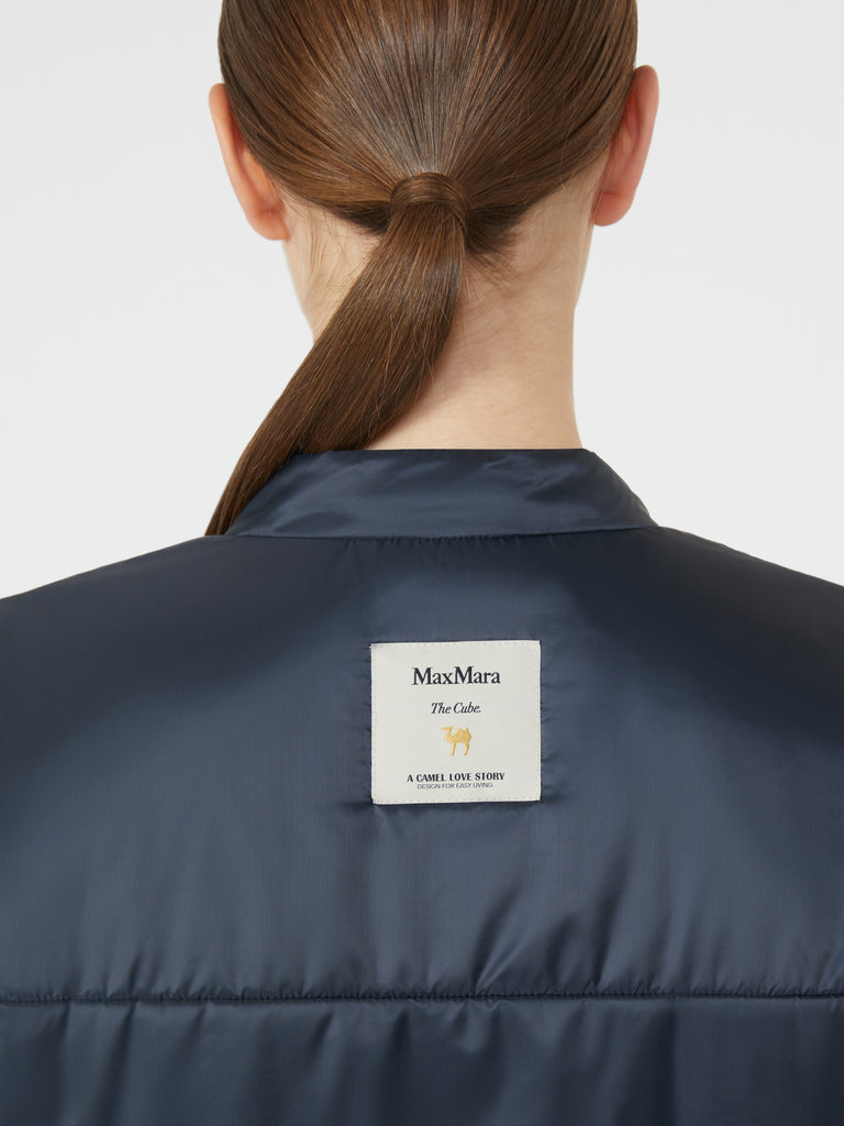 Padded shirt jacket in water-repellent canvas