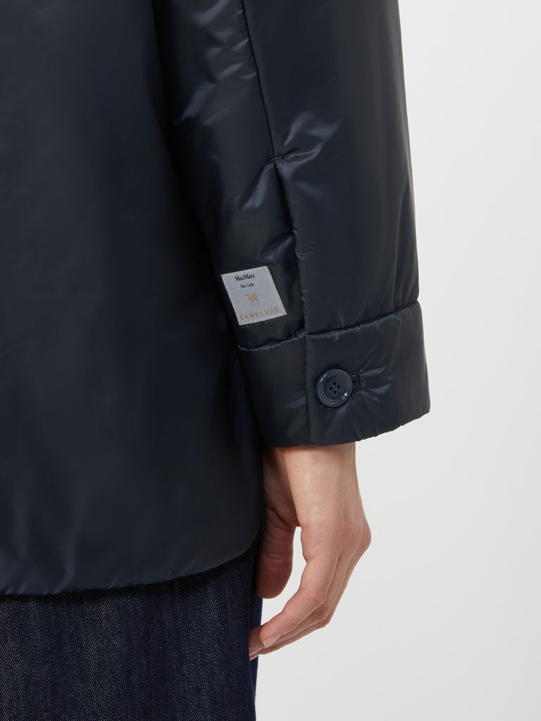 Padded shirt jacket in water-repellent canvas