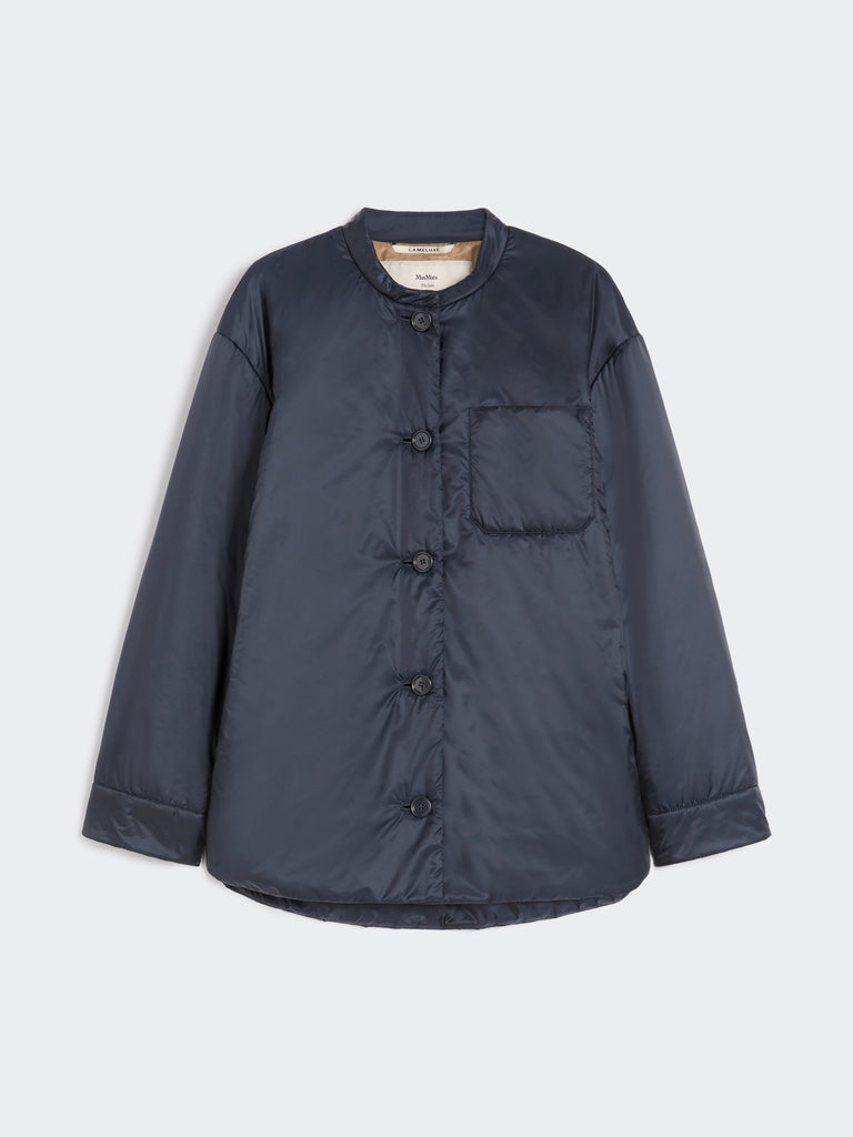 Padded shirt jacket in water-repellent canvas