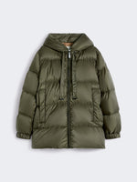 Down jacket in water-repellent canvas