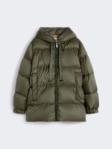 Down jacket in water-repellent canvas