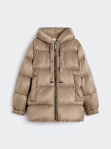 Down jacket in water-repellent canvas