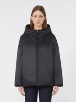 Reversible padded jacket in water-repellent canvas