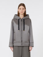 Padded, hooded jacket in water-repellent canvas