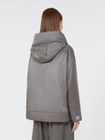Padded, hooded jacket in water-repellent canvas