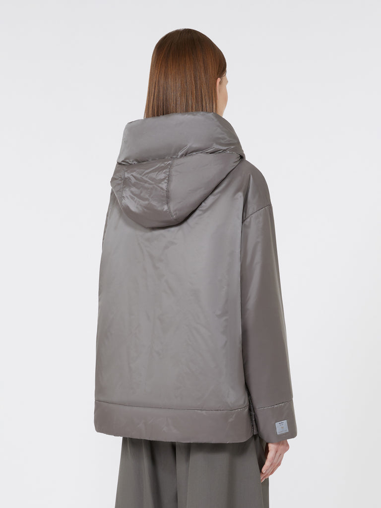 Padded, hooded jacket in water-repellent canvas