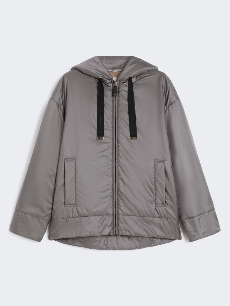 Padded, hooded jacket in water-repellent canvas