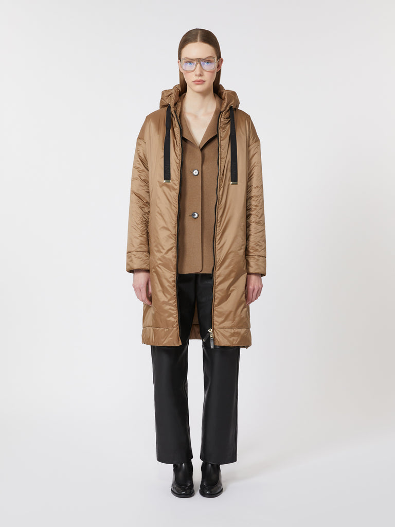 max mara جاكيت باركا مبطن من الكانفاس الطارد للماء