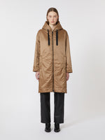 Water-Repellent Canvas Padded Parka for Women - Camel - Max Mara KSA