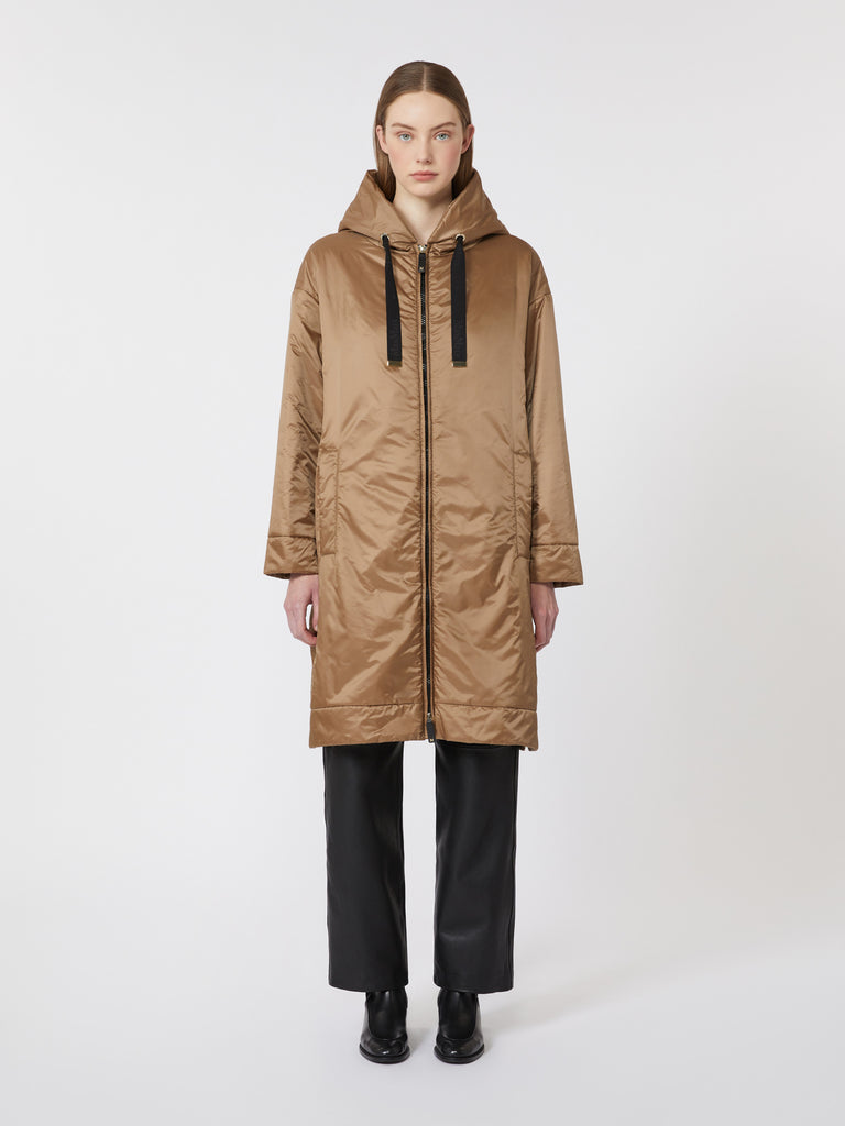 max mara جاكيت باركا مبطن من الكانفاس الطارد للماء
