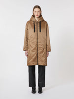 max mara water-repellent canvas padded parka for women