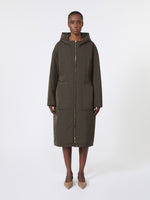Long, Reversible Padded Parka In Radzmir And Water-Repellent Canvas for Women - Kaki - Max Mara KSA