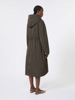 max mara long, reversible padded parka in radzmir and water-repellent canvas for women