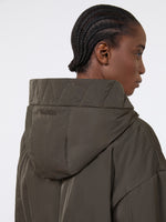 Long, Reversible Padded Parka In Radzmir And Water-Repellent Canvas for Women - Kaki - Max Mara KSA