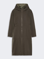 Long, Reversible Padded Parka In Radzmir And Water-Repellent Canvas for Women - Kaki - Max Mara KSA