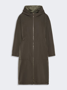 Long, Reversible Padded Parka In Radzmir And Water-Repellent Canvas for Women - Kaki - Max Mara KSA