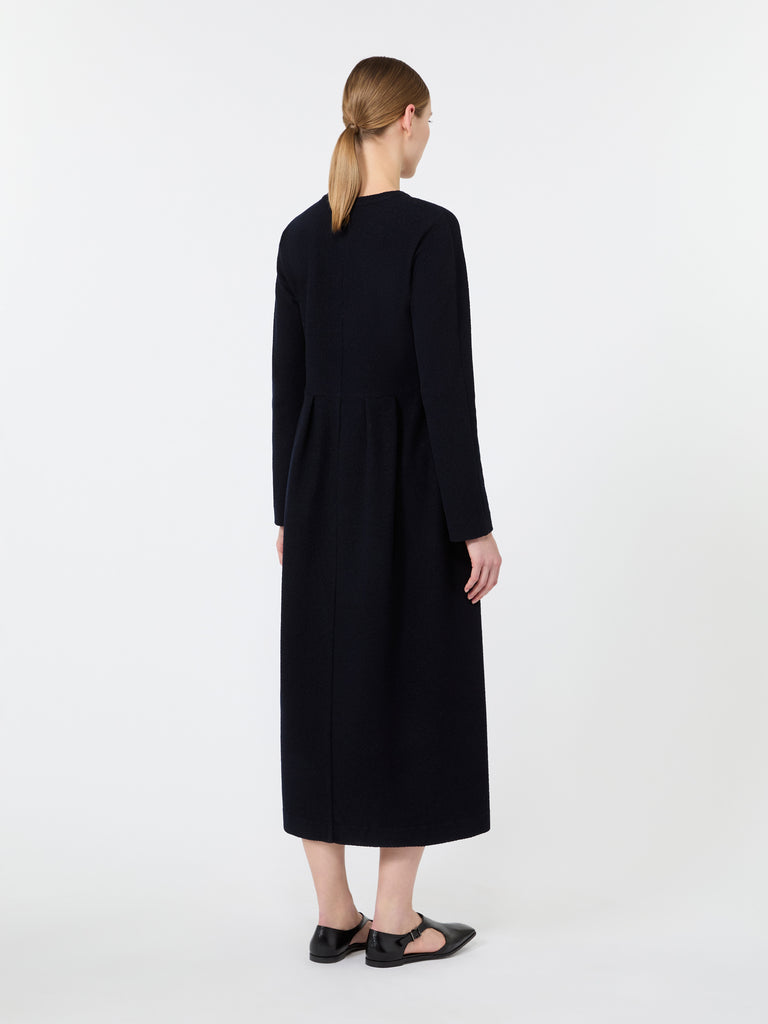 max mara فستان من الجيرسيه بمظهر بوكليه