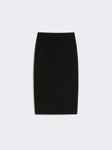 Straight-fit scuba jersey skirt