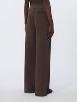 Wide-fit jersey trousers