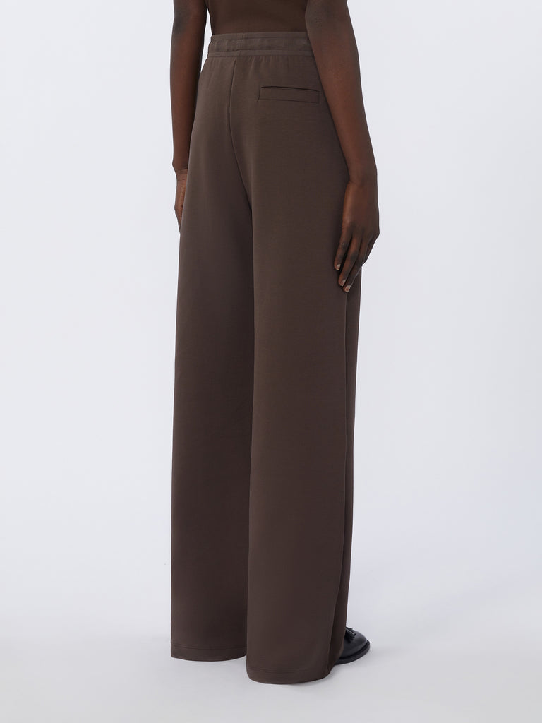 Wide-fit jersey trousers