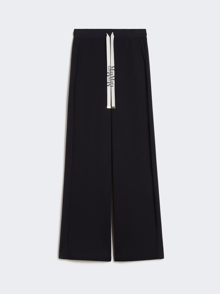 Wide-fit jersey trousers
