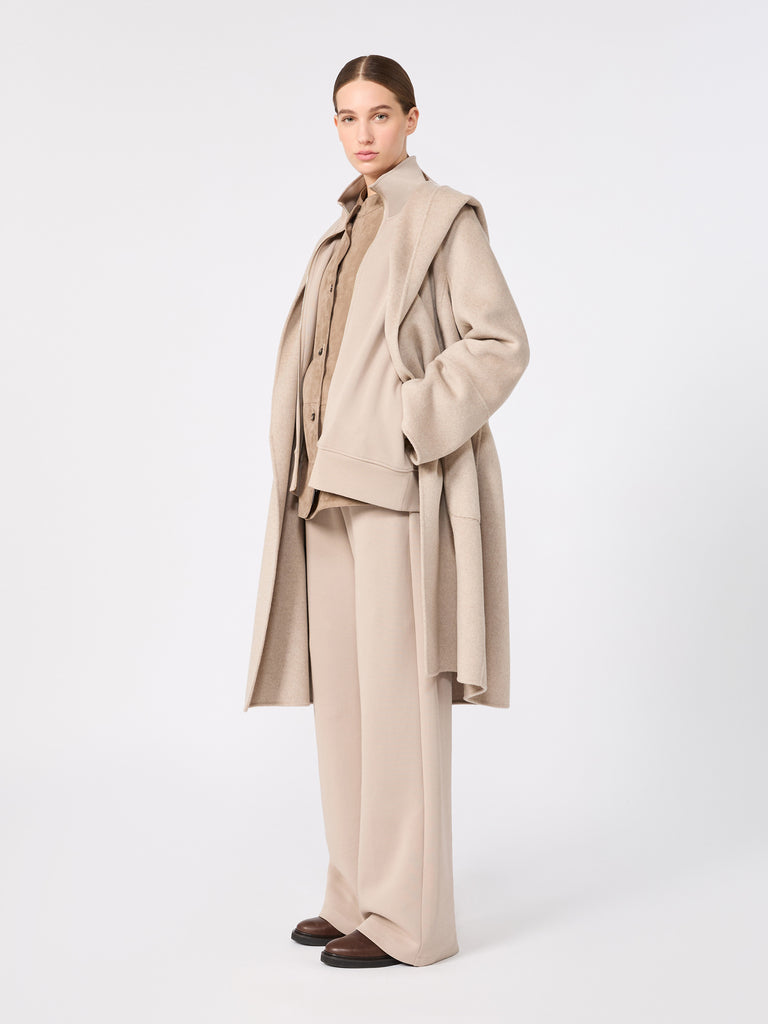 max mara wide double jersey trousers