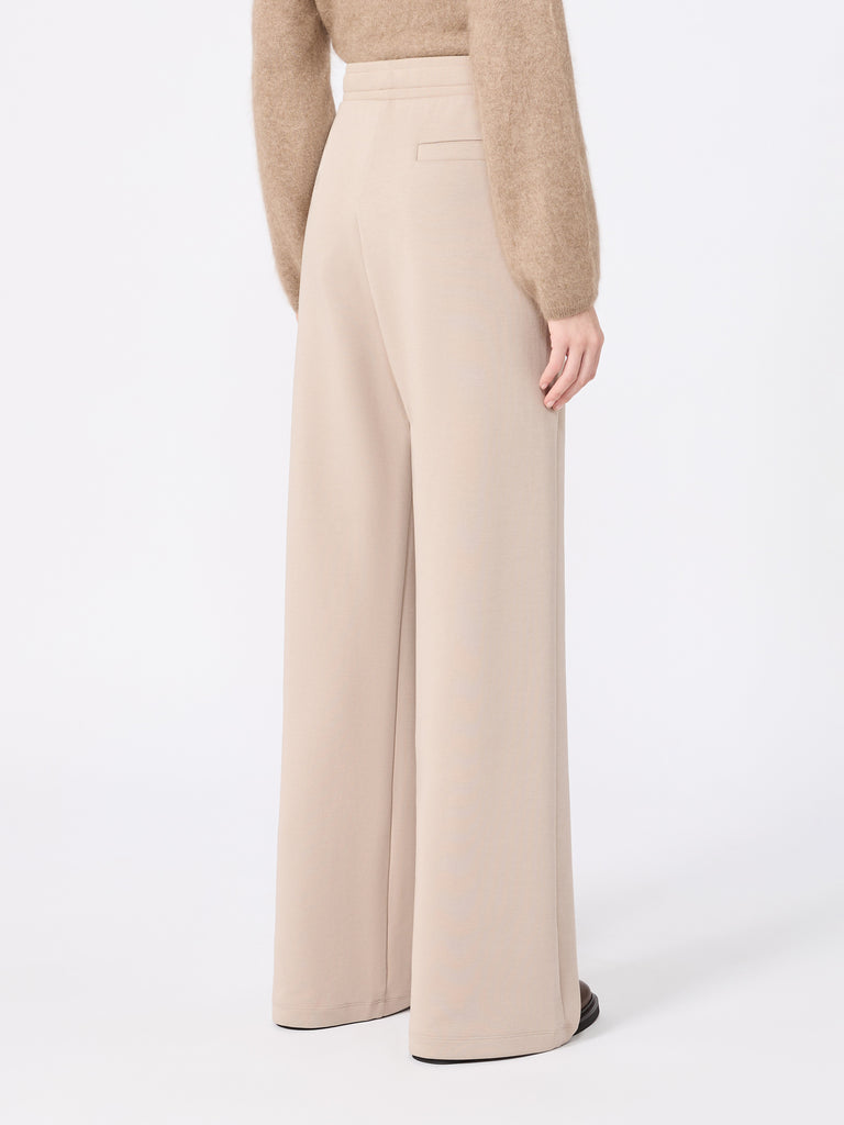 max mara wide double jersey trousers