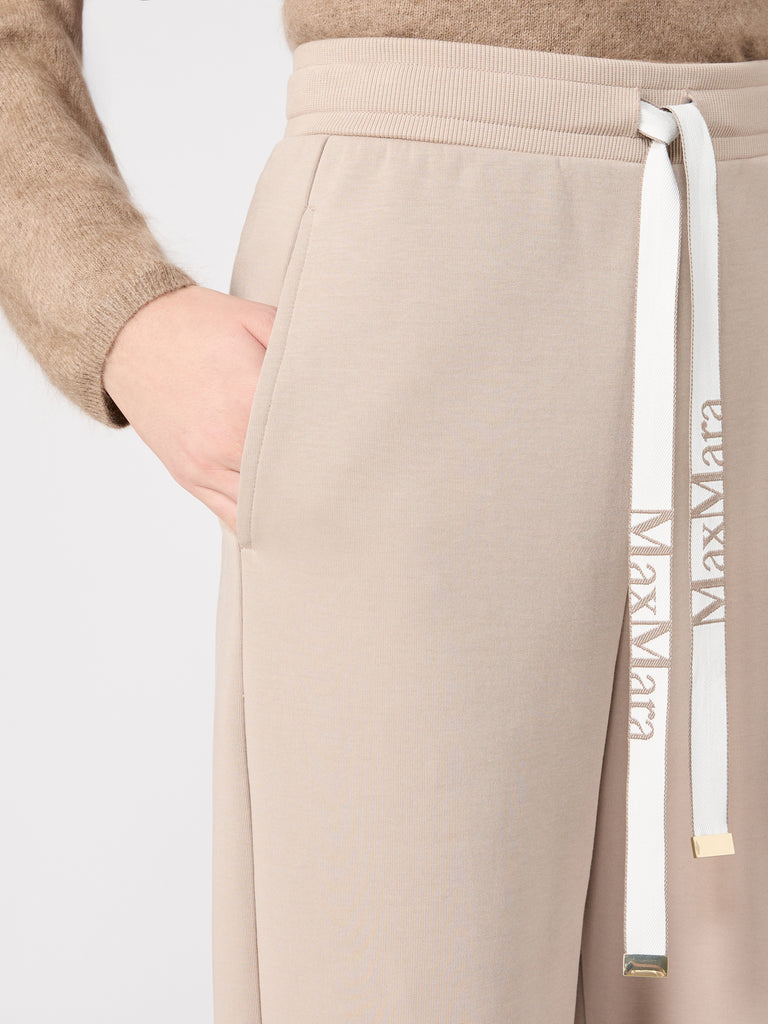 max mara wide double jersey trousers