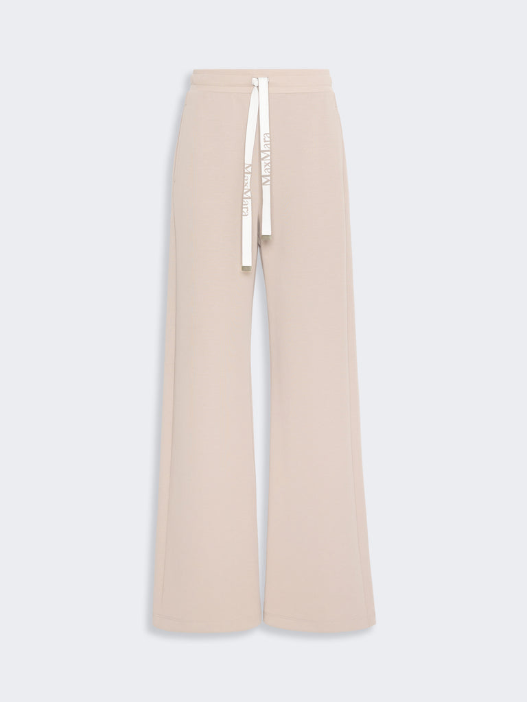 max mara wide double jersey trousers