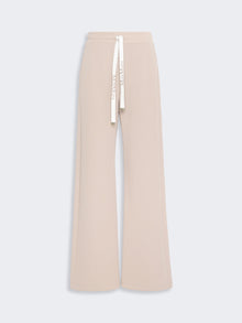 Wide Double Jersey Trousers for Women - Beige - Max Mara KSA