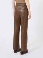 max mara slim-fit coated jersey trousers for women