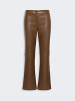 Slim-Fit Coated Jersey Trousers for Women - Brown - Max Mara KSA