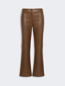 max mara slim-fit coated jersey trousers for women