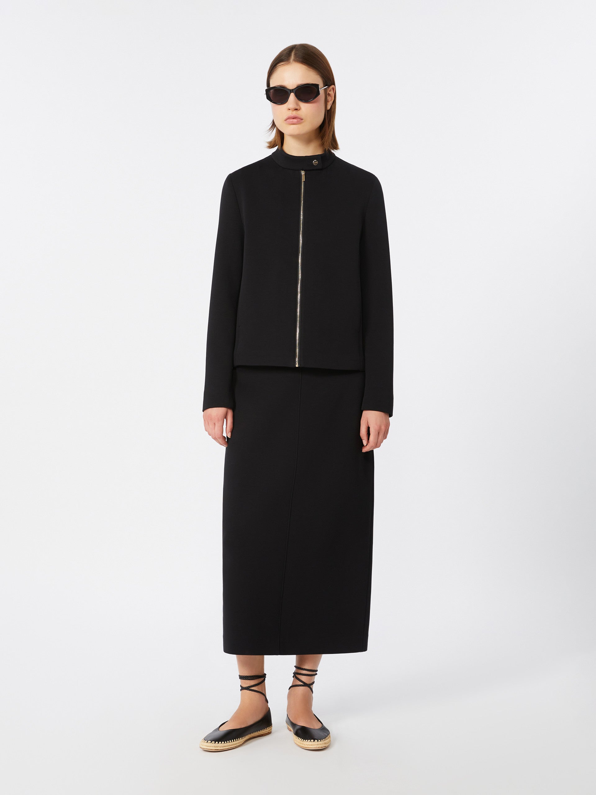 max mara scuba jersey biker jacket for women