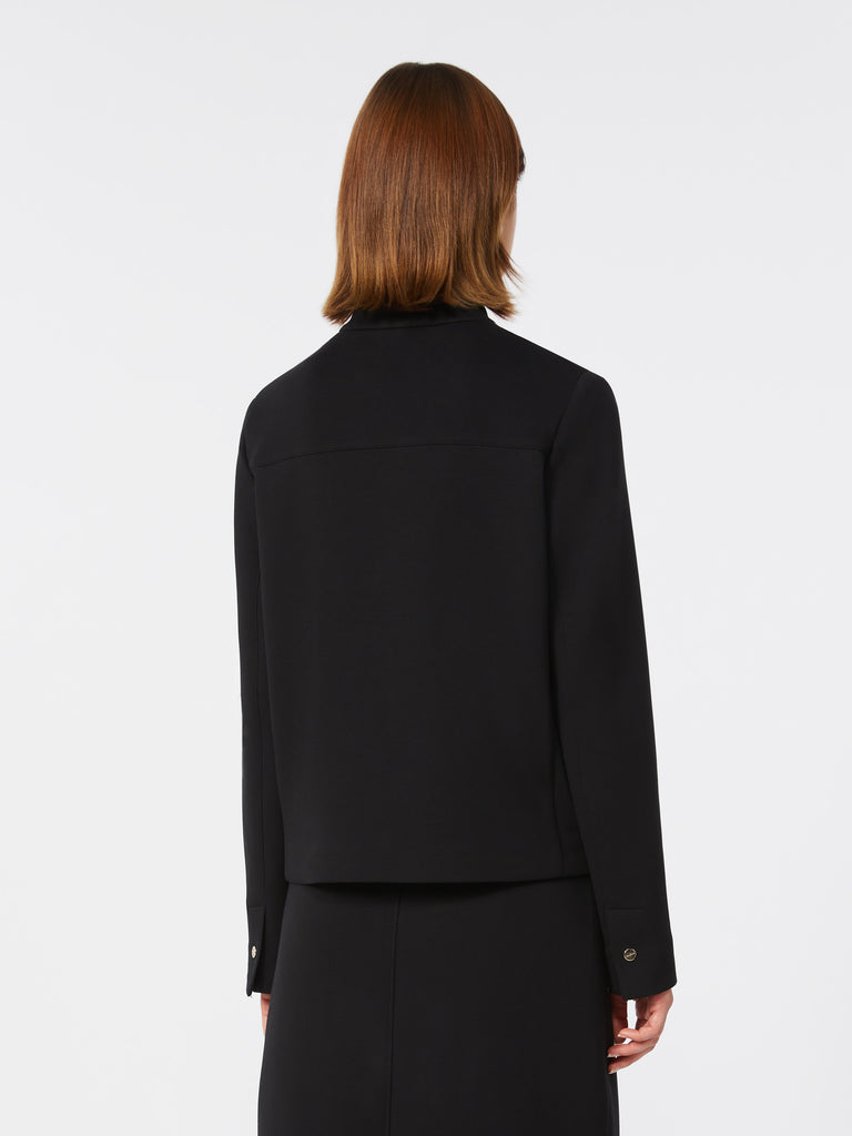 max mara scuba jersey biker jacket