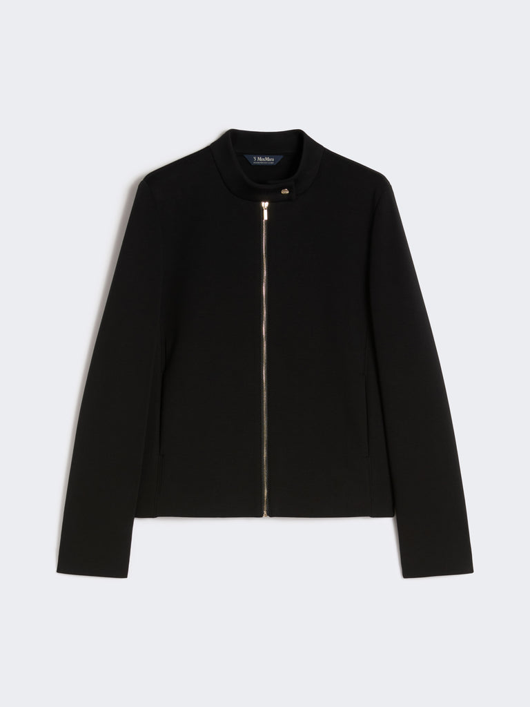 max mara scuba jersey biker jacket