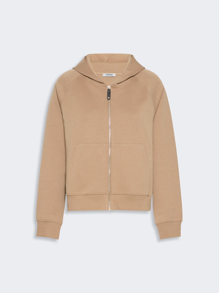 max mara technical cotton jersey sweatshirt