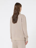 Technical Cotton Jersey Sweatshirt for Women - Beige - Max Mara KSA