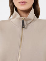 Technical Cotton Jersey Sweatshirt for Women - Beige - Max Mara KSA