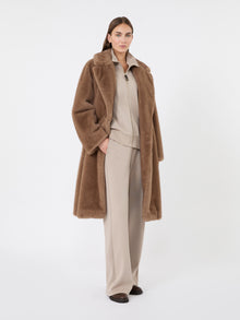Technical Cotton Jersey Sweatshirt for Women - Beige - Max Mara KSA