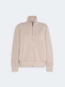 Technical Cotton Jersey Sweatshirt for Women - Beige - Max Mara KSA