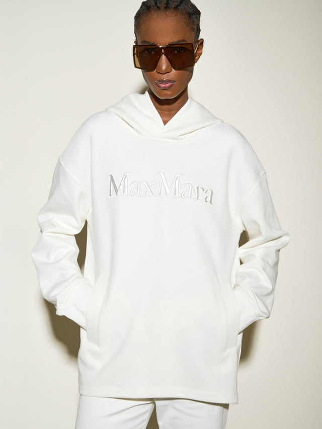 Oversized cotton jersey sweatshirt