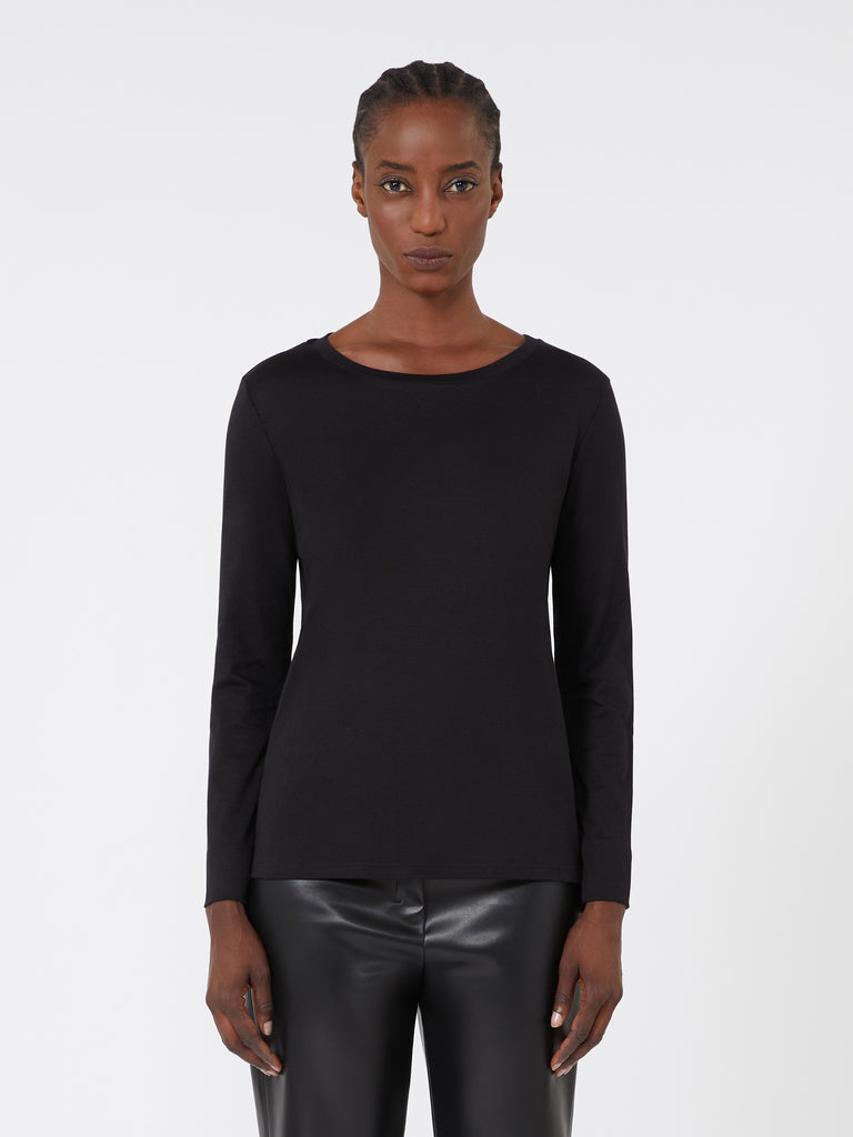 Long-sleeved jersey T-shirt