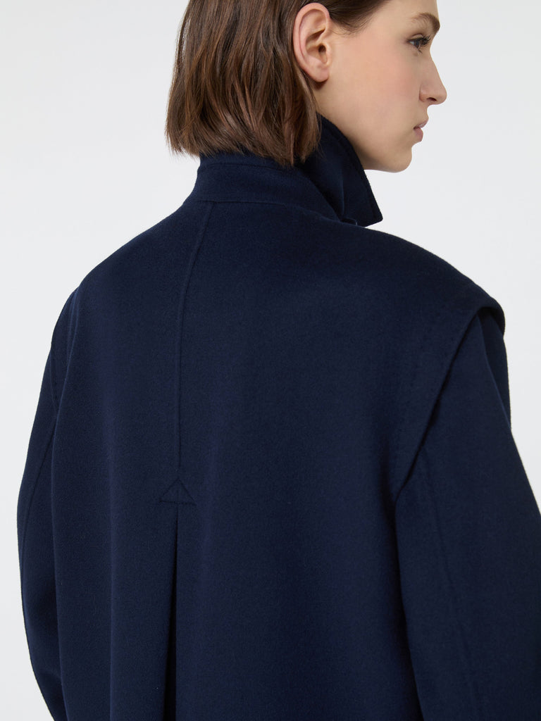 max mara double wool broadcloth coat