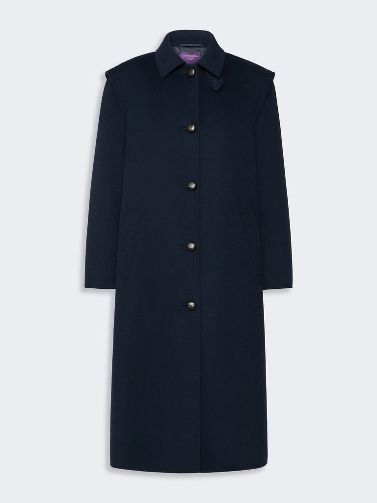 max mara double wool broadcloth coat